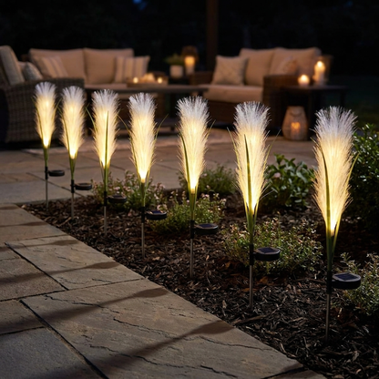 REEDGLOW – Solar Reed Pathway Lights for Serene Garden Ambience
