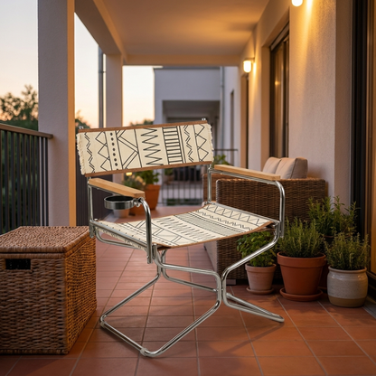 BOHOFOLD – Bohemian Woven Chair for Easy Outdoor Seating