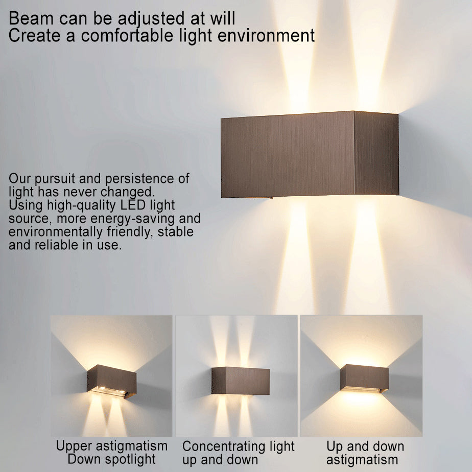 LED Sconce Light Fixture 12W Integrated Aluminum 8×4 Inch Indoor Lighting Bedroom Entryway Corridor Accent