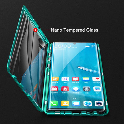 Coque de téléphone magnétique en verre trempé pour Samsung Galaxy avec protection double face et fermeture autobloquante