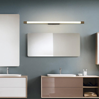 LED Vanity Light Fixture Aluminum 59 in Black Gold Over Mirror Bathroom Bedroom Hallway Linear Bar Sconce Hardwired 120V-240V