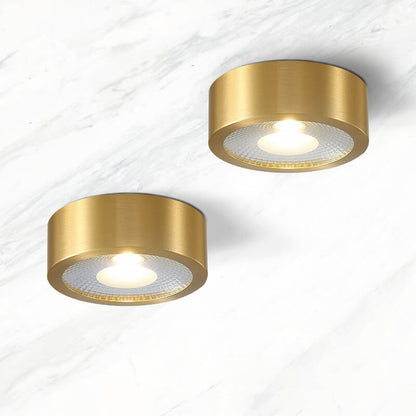 Slim-Profile Circular LED Ceiling Light – Brushed Copper Finish for Entryways, Bedrooms & Living Rooms