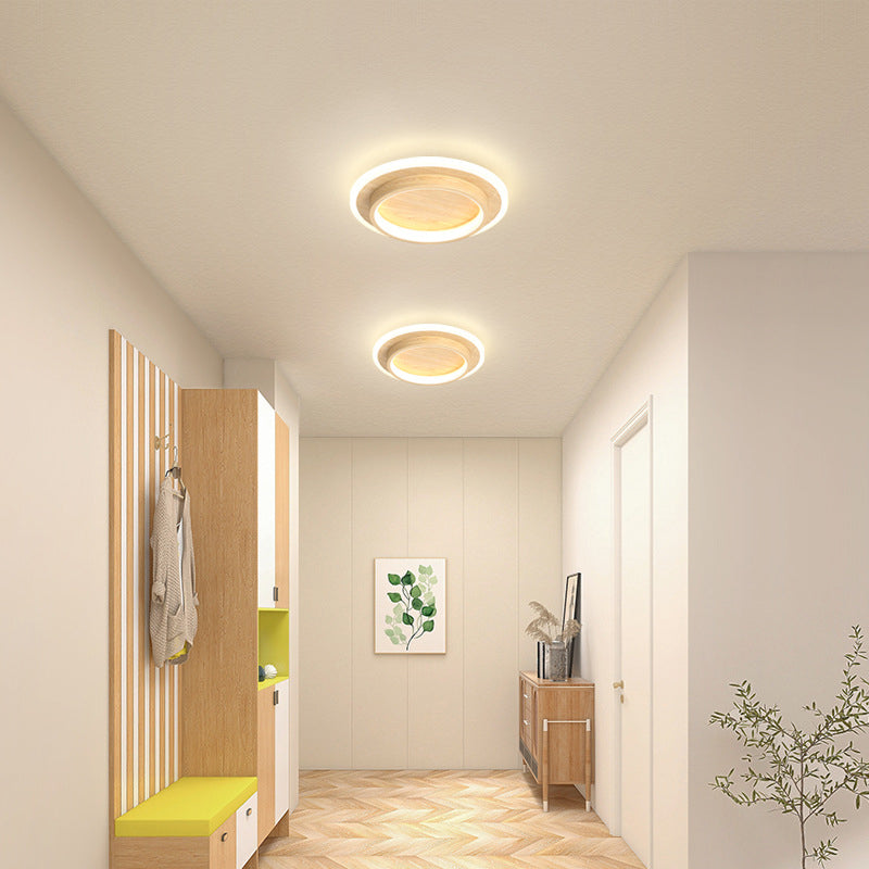 Flush Mount LED Disk Light 10W 20W Ultra-Slim 2 in Profile Black White for Low Ceilings Bedroom Hallway Foyer Apartment Living Room Modern H