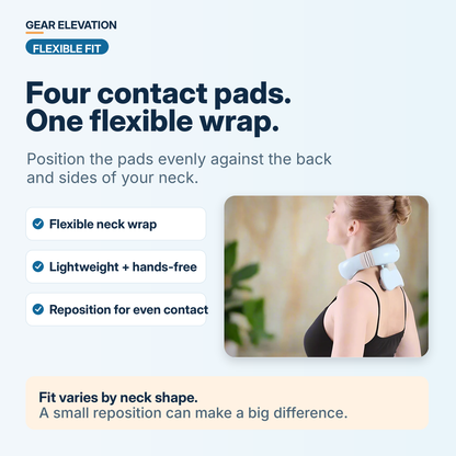 Appareil de massage cervical par impulsions sans fil avec chaleur – 9 niveaux d'intensité et télécommande pour la maison, le bureau et les voyages