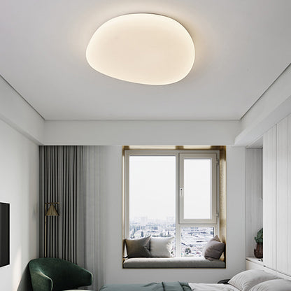 Acrylic LED Flush Mount Light for Bedroom Living Room 54-115 sq ft White Modern Scandinavian Minimalist Ceiling Fixture