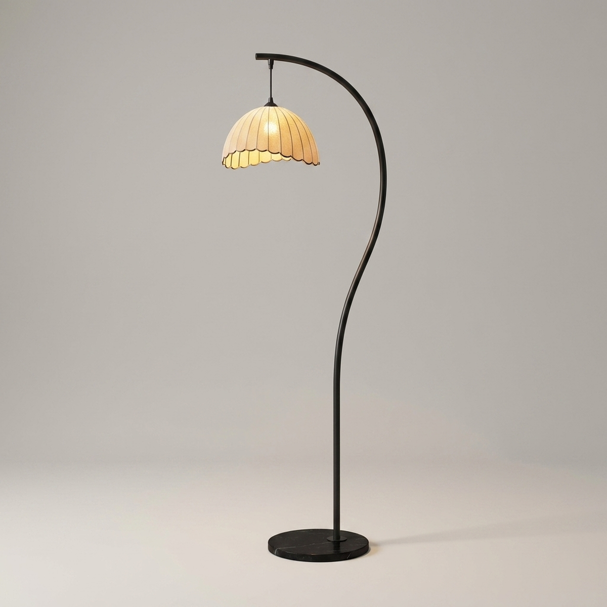LUNACURVE – Crescent Floor Lamp for Elegant Interior Ambience