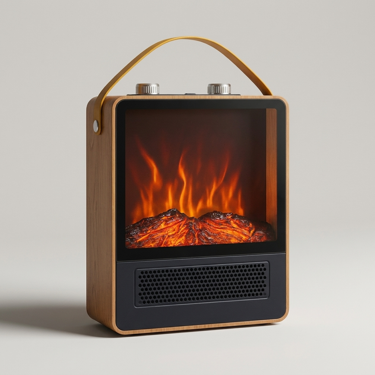 HEARTHVUE – Portable Fireplace Heater with 3D Flame for Inviting Room Comfort