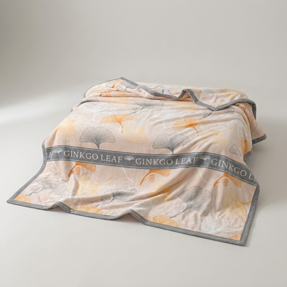 FOLIAGEHUSH – Leaf Throw Blanket for Relaxed Home Comfort