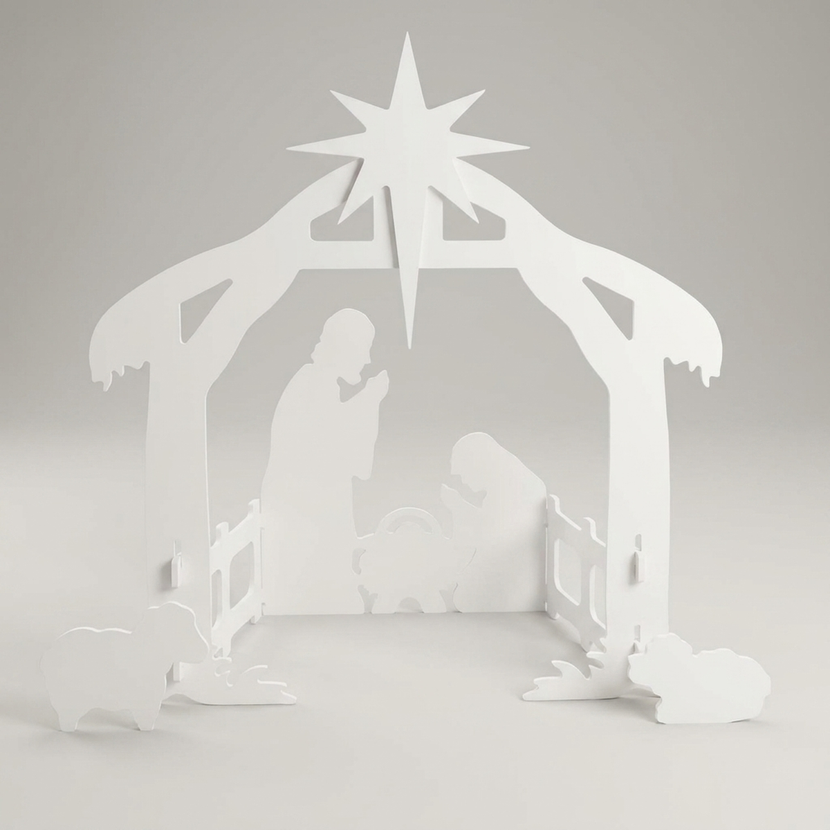 MANGERELLE – Crèche de Noël pour une décoration de fêtes élégante