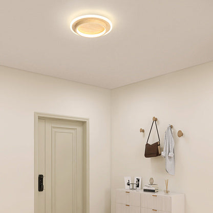 Flush Mount LED Disk Light 10W 20W Ultra-Slim 2 in Profile Black White for Low Ceilings Bedroom Hallway Foyer Apartment Living Room Modern H