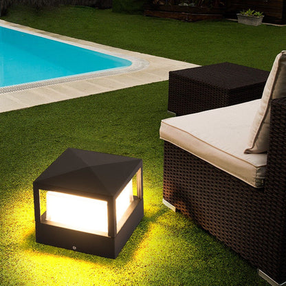 Weatherproof LED Outdoor Wall Light – Square & Round Industrial Fixture for Patio, Garden, Pathway