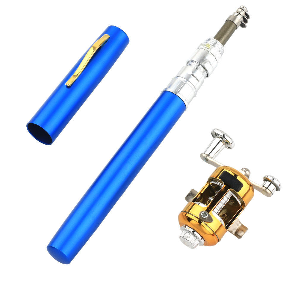 Collapsible Fishing Rod with Aluminum Reel for Travel and Hiking Adventures