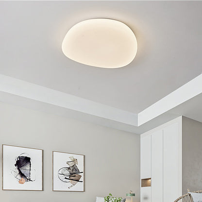 Acrylic LED Flush Mount Light for Bedroom Living Room 54-115 sq ft White Modern Scandinavian Minimalist Ceiling Fixture