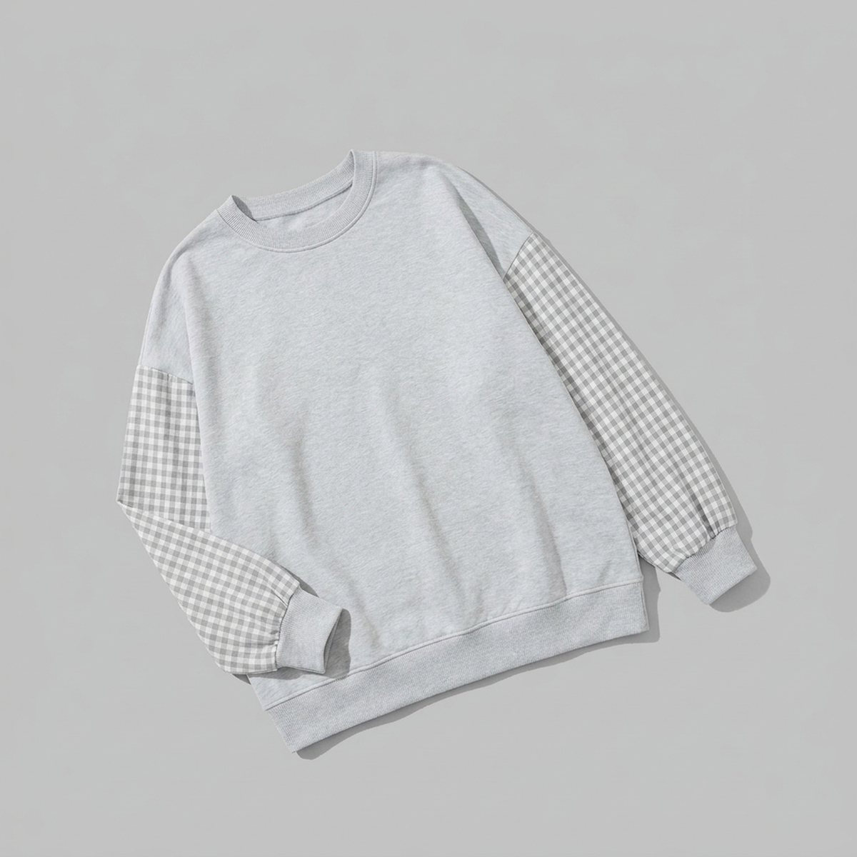 CHECKELLE – Relaxed Patchwork Crew Neck Top