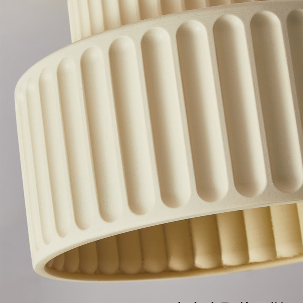 Plafonnier encastré en résine, douille E27, abat-jour texturé blanc pour cuisine, chambre, couloir, style moderne, minimaliste et scandinave à profil bas
