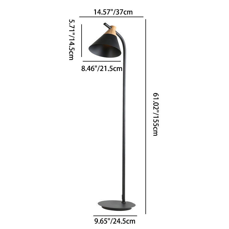 Standing Light Fixture Metal 61 Inch Adjustable E26 Socket Contemporary Upright Illumination for Living Room Bedroom Hallway Reading Nook Ta