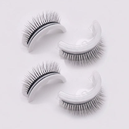 Self-Adhesive False Eyelashes – Reusable, No Glue Required, Water-Resistant with Natural Volume for Everyday & Special Occasions