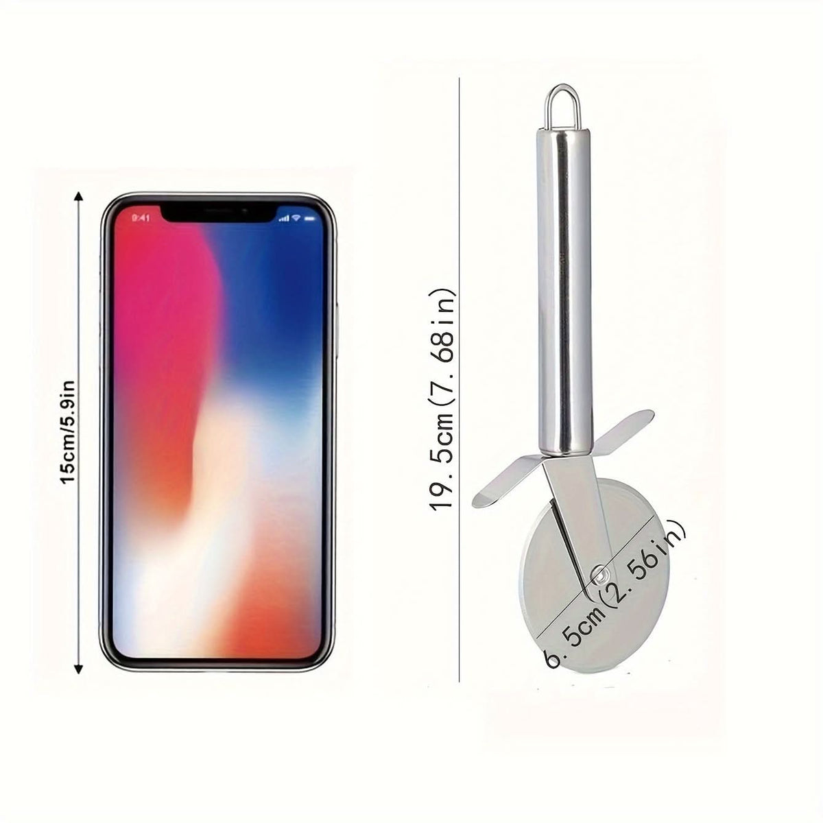ROLLCUTA – Stainless Steel Pizza Cutter Wheel Tool