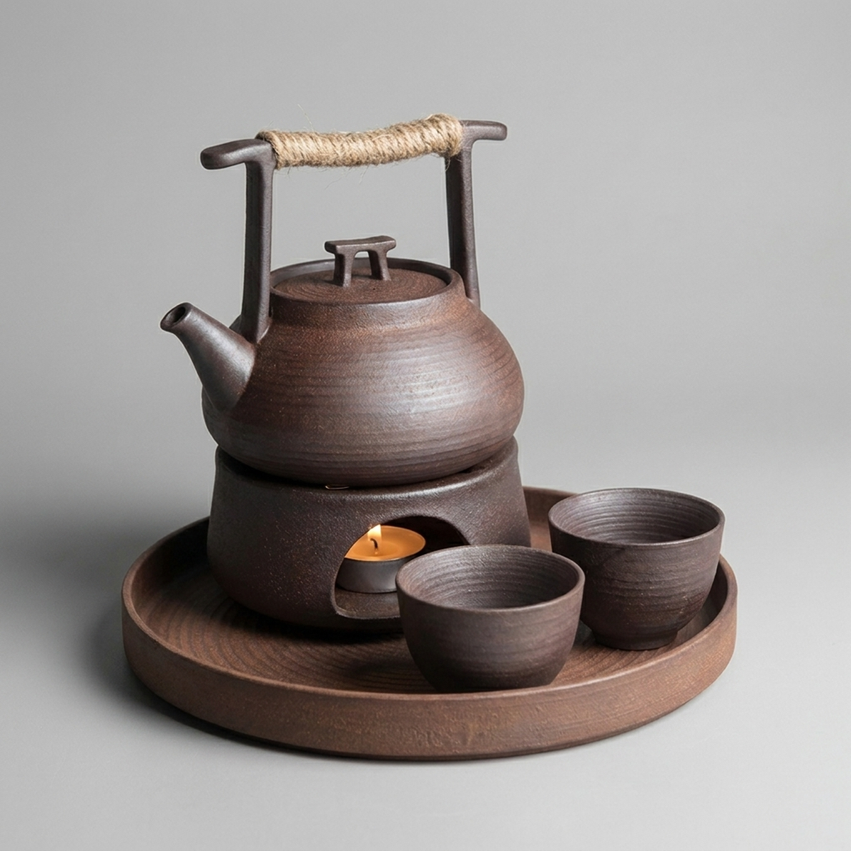 TEAGLOW – Teapot with Tea Warmer for Cozy Serving