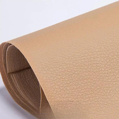 Peel-and-Stick Leather Repair Patches for Furniture, Car Seats & Bags – Cut-to-Fit, Waterproof Vinyl Sheet 20×54 in