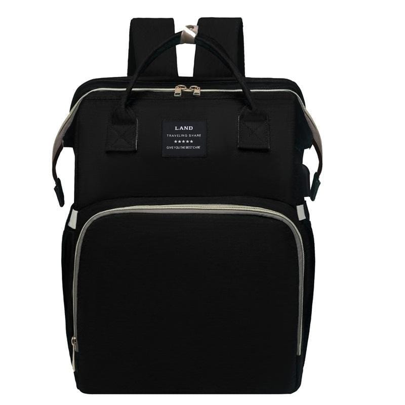 Multifunctional Baby Travel Backpack with Insulated Pockets & Water-Resistant Fabric for Parents On-the-Go