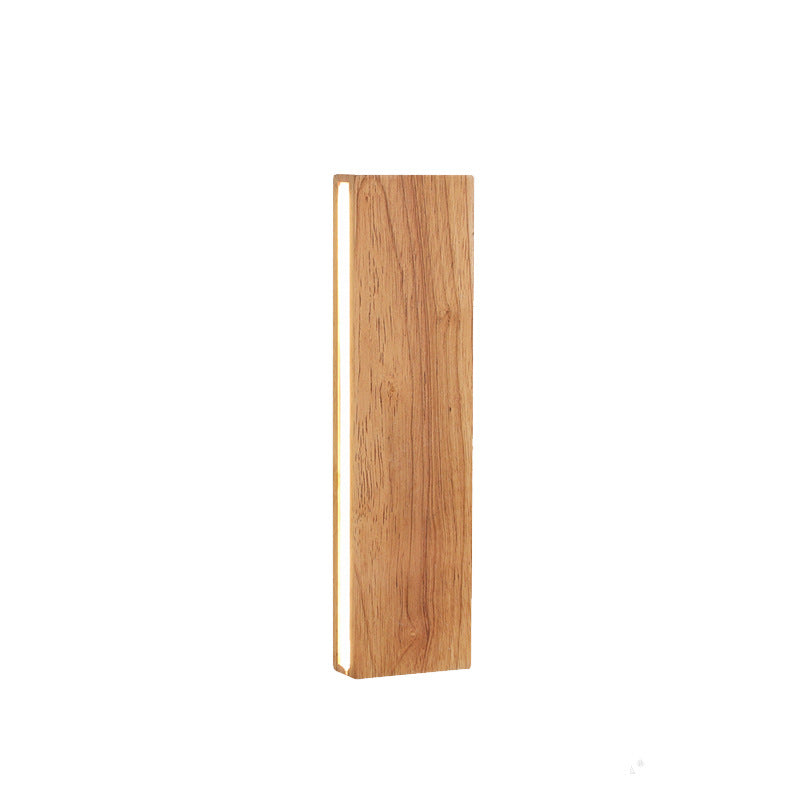 LED Sconce Light 12 Inch Wooden Acrylic Fixture Hallway Bedroom Living Room Hardwired Modern Minimal Décor Ambient Glow 12W 1200 Lumen Inter