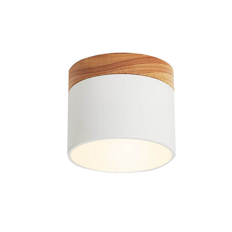 Compact Surface-Mount LED Light Fixture 4 in Round Multi-Color Adjustable Temperature for Entryways Bedrooms Overhead Lighting 7W 700 Lumens