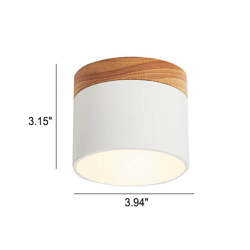 Compact Surface-Mount LED Light Fixture 4 in Round Multi-Color Adjustable Temperature for Entryways Bedrooms Overhead Lighting 7W 700 Lumens