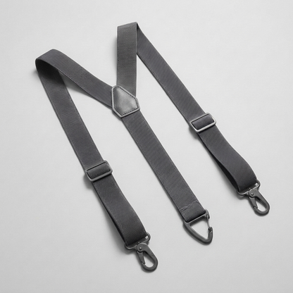 CLIPLOCK – Carabiner Clip Suspenders for a Secure Fit