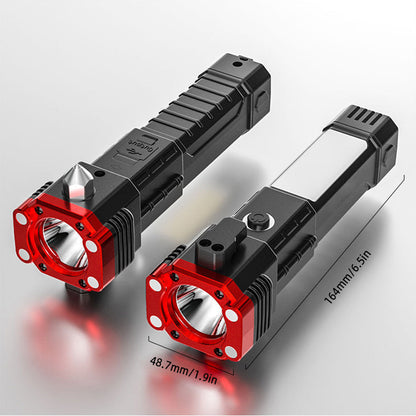 Heavy-Duty Magnetic Rechargeable Flashlight with Bright LED Light | Waterproof Design for Outdoor Adventures