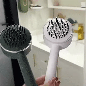 Brosse à cheveux autonettoyante en un clic, coussin d'air massant pour le cuir chevelu, poils anti-frisottis