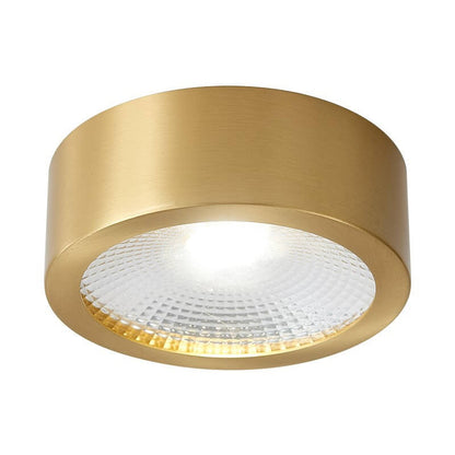 Slim-Profile Circular LED Ceiling Light – Brushed Copper Finish for Entryways, Bedrooms & Living Rooms