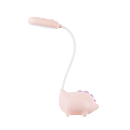 Compact LED Desk Lamp with Integrated Light in Vibrant Colors for Bedroom, Office & Living Room