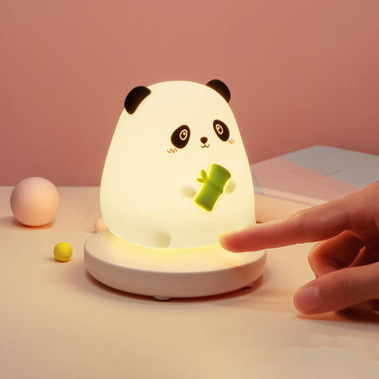 Silicone Animal Night Light for Kids – Soft LED Bedside Lamp, Rechargeable Glow Light for Nursery, Bedroom & Living Room Decor