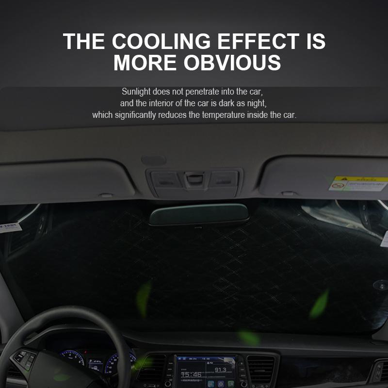Windshield Snow Cover with Magnetic Hold & Mirror Protection for Cars, SUVs & Trucks – All-Season Frost Shield & Sun Blocker