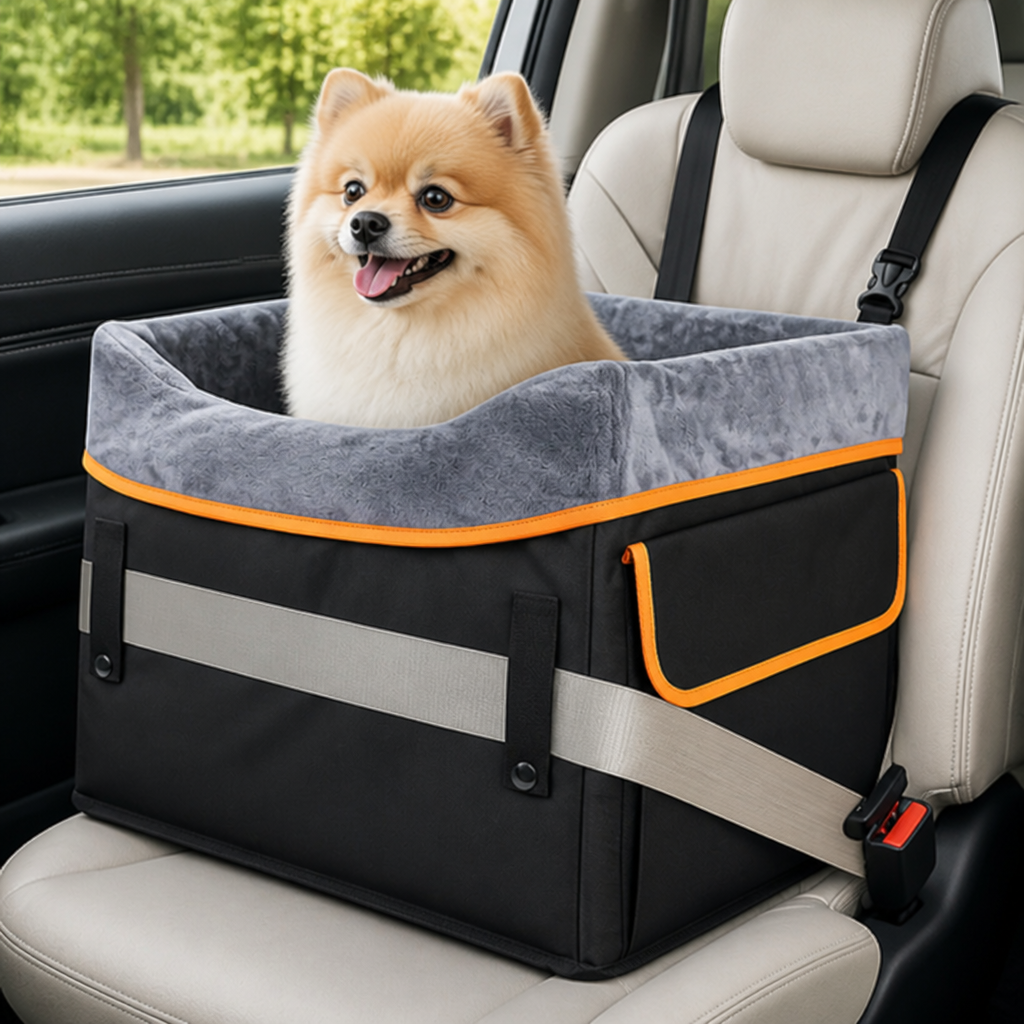 Ortekor Clip-On Safety & Adjustable Dog Car Seat