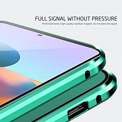 Coque de téléphone magnétique en verre trempé pour Samsung Galaxy avec protection double face et fermeture autobloquante
