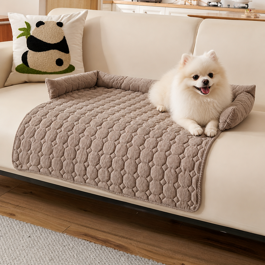 Ortekor Non-Slip & Scratch-Resistant Plush Pet Mat