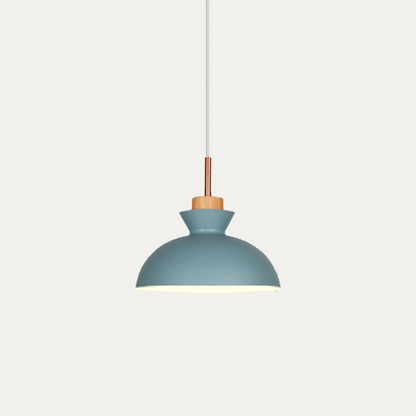 Wooden Hanging Light Fixture 11 inch E27 Socket Modern Nordic Ceiling Lamp for Bedroom Living Room Dining Area Kitchen Island Entryway Hallw
