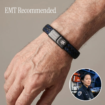 Medical ID Wristband Reflective One Size Fits All
