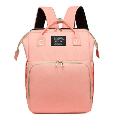 Multifunctional Baby Travel Backpack with Insulated Pockets & Water-Resistant Fabric for Parents On-the-Go
