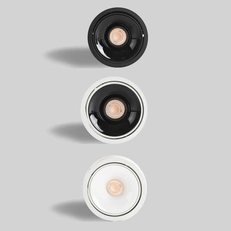 Swivel-Head LED Ceiling Spotlight in Aluminum Housing with Flush-Mount Design for Bedrooms, Kitchens & Hallways