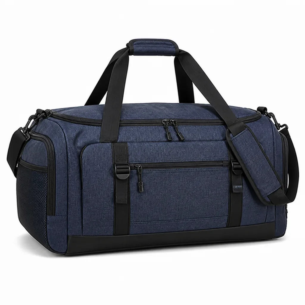 Large Capacity Weather-Resistant Duffel Bag with Multiple Pockets
