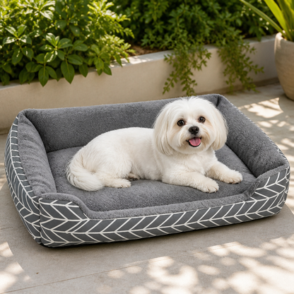 Ortekor Plush Polyester Winter Warm Dog Bed (Multiple Sizes)
