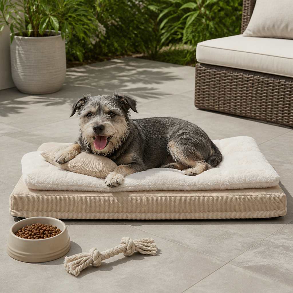 Ortekor Ergonomic Spinal Support & Removable Pillow Dog Bed