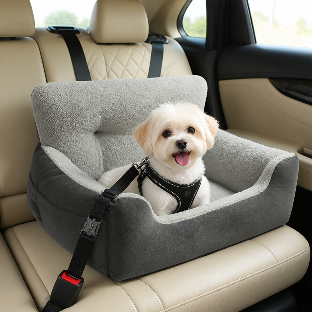 Ortekor Adjustable Straps & Clip-On Leash Booster Car Seat