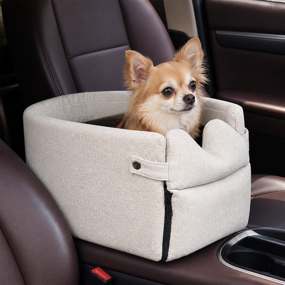 Ortekor Plush & Durable Polyester Dog Car Seat (Small/Medium)