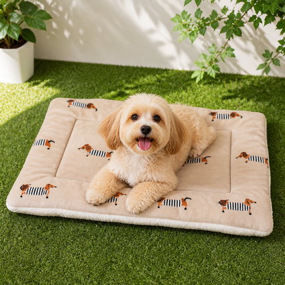 Ortekor Double-Sided Fleece & Machine Washable Dog Bed