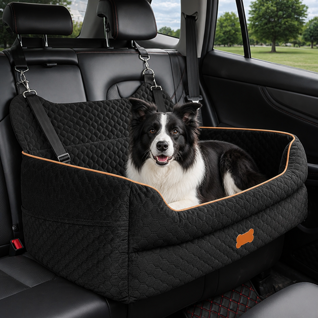 Ortekor Thick Padded Dog Booster Seat (Removable & Washable Cover)