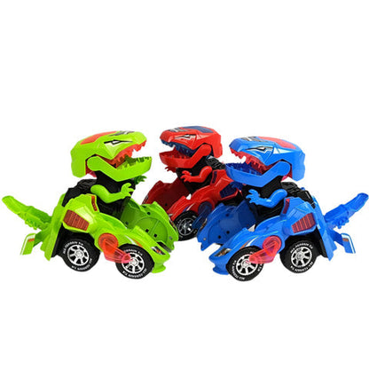 Voiture transformable en dinosaure à LED avec télécommande pour un apprentissage interactif